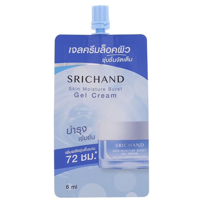 Srichand Skin Moisture Burst Gel Cream บรรจุ แพ็ค ชิ้นร้านค้าเครื่องสำอางค์ ขายเครื่องสำอาง สกินแคร์ ครีมกันแดด และเคาท์เตอร์แบรนด์ กว่า 2000 รายการ ของแท้ 100% เว็บเครื่องสำอาง ไอเท็มความงาม