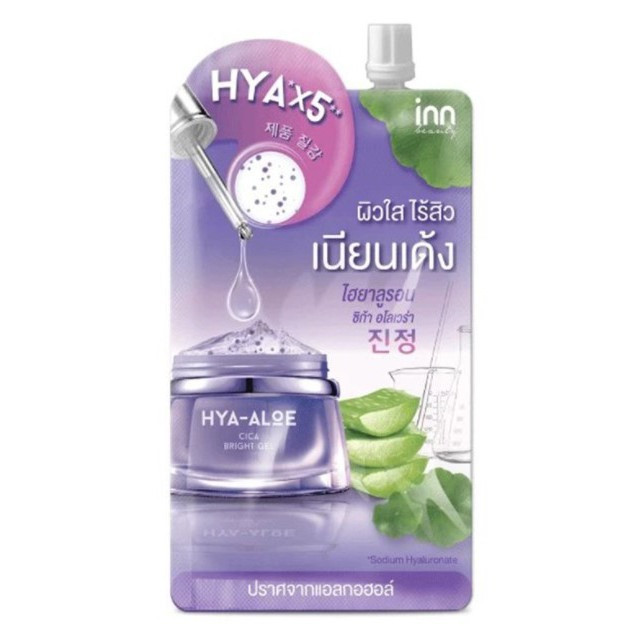 อินน์ บิวตี้ไฮยา-อโล ซิก้า ไบรท์ เจล (1 กล่อง มี 6 ซอง) บรรจุ แพ็ค ชิ้นร้านค้าเครื่องสำอางค์ ขายเครื่องสำอาง สกินแคร์ ครีมกันแดด และเคาท์เตอร์แบรนด์ กว่า 2000 รายการ ของแท้ 100% เว็บเครื่องสำอาง ไอเท็มความงาม