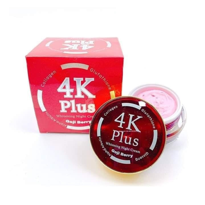 ครีม 4K Plus GOJI BERRY Whitening Night Cream บรรจุ แพ็ค ชิ้นร้านค้าเครื่องสำอางค์ ขายเครื่องสำอาง สกินแคร์ ครีมกันแดด และเคาท์เตอร์แบรนด์ กว่า 2000 รายการ ของแท้ 100% เว็บเครื่องสำอาง ไอเท็มความงาม