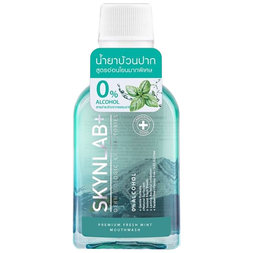 น้ำยาบ้วนปาก PREMIUM FRESH MINT สูตรอ่อนโยนมากเป็นพิเศษ มีสารสกัดธรรมชาติ Spearmint Essential Oil, ร้านค้าเครื่องสำอางค์, ขายเครื่องสำอาง, สกินแคร์, ครีมกันแดด, ยาย้อมผม, เว็บเครื่องสำอาง
