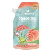A BONNE DEODORIZING SILKY SALT SCRUB WASABI & PEACH