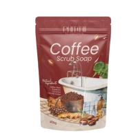 สครับกาแฟพิชชี่(แบบซอง) Coffee Scrub Soap 250 กรัม 1 ซอง มี 5 ก้อน