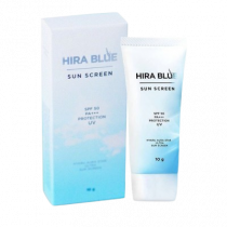 Hira Blue Sun Screen SPF 50 PA++ Protection UV ครีมกันแดด, ร้านค้าเครื่องสำอางค์, ขายเครื่องสำอาง, สกินแคร์, ครีมกันแดด, ยาย้อมผม, เว็บเครื่องสำอาง