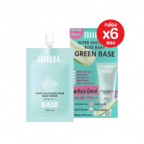 Mille Green Base เบสเขียว มิลเล่ (1 กล่อง 6 ซอง), ร้านค้าเครื่องสำอางค์, ขายเครื่องสำอาง, สกินแคร์, ครีมกันแดด, ยาย้อมผม, เว็บเครื่องสำอาง