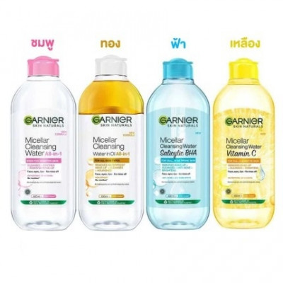 Garnier Micellar Cleansing ยอดนิยม ล้างเครื่องสำอางสิ่งสกปรกหมดจด อ่อนโยน พร้อมบำรุง ปริมาณ 400 ml.ร้านค้าเครื่องสำอางค์ ขายเครื่องสำอาง สกินแคร์ ครีมกันแดด และเคาท์เตอร์แบรนด์ กว่า 2000 รายการ ของแท้ 100% เว็บเครื่องสำอาง ไอเท็มความงาม
