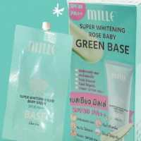 Mille Green Base เบสเขียว มิลเล่ (1 กล่อง 6 ซอง), ร้านค้าเครื่องสำอางค์, ขายเครื่องสำอาง, สกินแคร์, ครีมกันแดด, ยาย้อมผม, เว็บเครื่องสำอาง