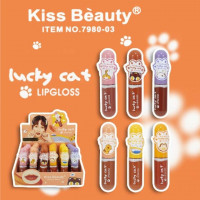 คิสบิวตี้ ลัคกี้ แคท ลิปกลอส No.7980-03, ร้านค้าเครื่องสำอางค์, ขายเครื่องสำอาง, สกินแคร์, ครีมกันแดด, ยาย้อมผม, เว็บเครื่องสำอาง