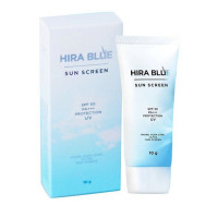 Hira Blue Sun Screen SPF 50 PA++ Protection UV ครีมกันแดด, ร้านค้าเครื่องสำอางค์, ขายเครื่องสำอาง, สกินแคร์, ครีมกันแดด, ยาย้อมผม, เว็บเครื่องสำอาง