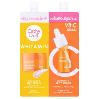 เคที่ดอลล์ Cathy Doll Whitamin C Day Cream & Whitamin C Spot Serum กล่องละ 6 ซอง บรรจุ แพ็ค ชิ้น