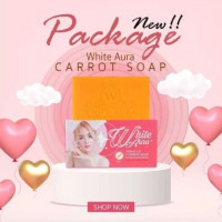  (BTBC140) White Aura Soap (ขนาด 160 กรัม)ช่วยปรับสภาพผิวให้ขาว กระจ่างใส ดูสุขภาพดี ช่วยให้ริ้วรอยตื้นลง พร้อมยกกระชับผิว ช่วยให้ผิวพรรณละเอียด เนียนเรียบ นุ่มนวล น่าสัมผัส จุดด่างดำ เนียนเรียบ