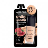 วูเน่ เดลี่ แมทท์ เซรั่ม ฟาวเดชั่น Spf50 PA++++ #02บรรจุ แพ็ค ชิ้น