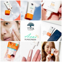 THA By น้องฉัตร แอคเน่ซันสกรีน กันแแดดน้องฉัตร/กล่อง, ร้านค้าเครื่องสำอางค์, ขายเครื่องสำอาง, สกินแคร์, ครีมกันแดด, ยาย้อมผม, เว็บเครื่องสำอาง
