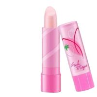 ลิปมันเปลี่ยนสี Pink Magic กลิ่นสตอเบอรี่ มิสทิน ลิปอ้วน ขนาด 3.7กรัมบรรจุ แพ็ค ชิ้น